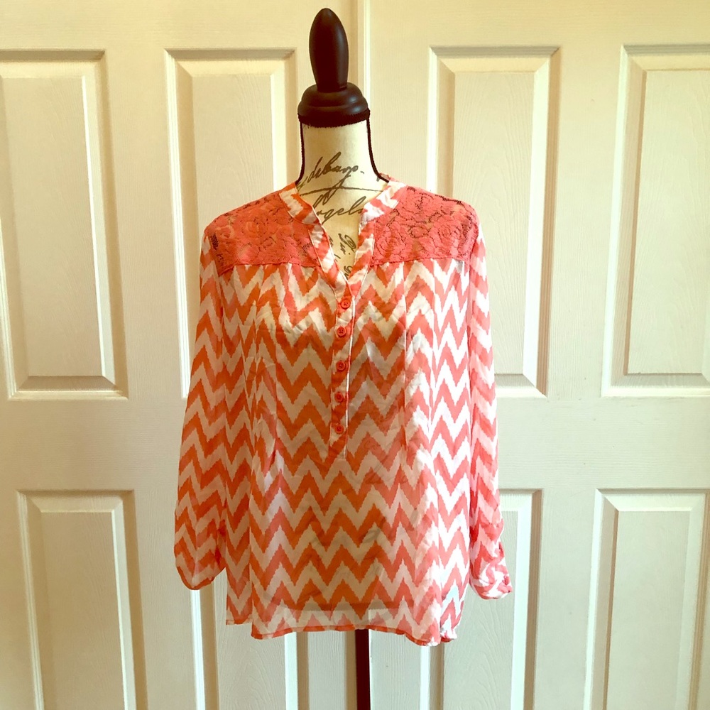 Miin blouse size Large multi color